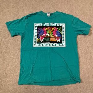 Indios Siamarmola Costa Rica Bird Shirt Handmade By Kuna Yala Indians Size Large